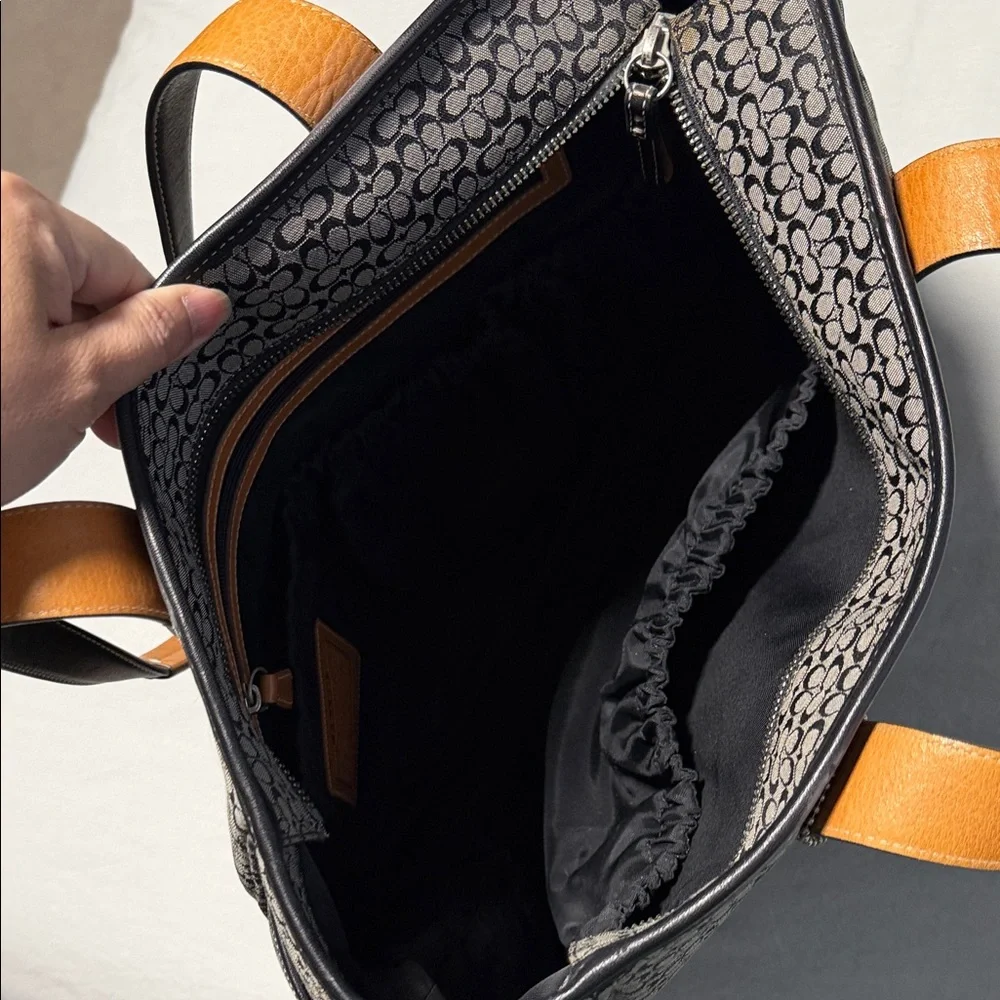 Coach Monogram Jacquard Diaper Bag